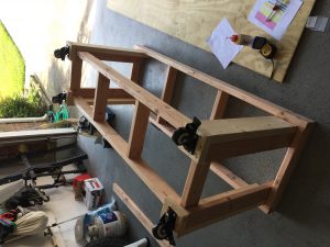 Workbench Frame with Casters